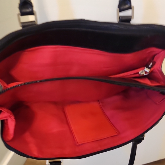 HOBO Vintage Y2k Grunge Classic Black Genuine Leather Shoulder Bag - Picture 9 of 10